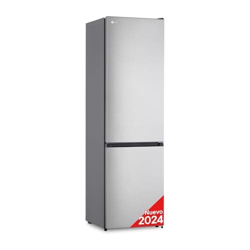 LG GBM22HSADH - Frigorífico Combi, 2m, Clasificación D, capacidad de 358l, inox antihuellas, serie 200
