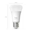 Philips Hue Smart LED A60 Bulb, White and Color Ambiance, E27 Base, 8.1W, Full Spectrum Light 1000K-20000K, 1100 Lumens, Dimmable, Works with Alexa, Google Assistant, and Apple Home, 2 Pack - 10