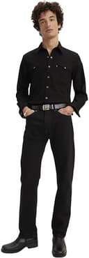 Levi's 505 Regular Fit, Jeans Uomo, Nero, 36W / 34L - 9