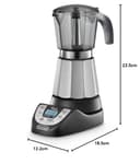 De'Longhi Alicia Plus EMKP 63.B - coffee makers (freestanding, Black, Silver, Buttons, 50/60 Hz) - 8