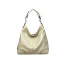 Cheval Firenze Schultertasche Carlotta, echtes Leder, hergestellt in Italien, beige - 1