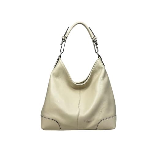 Cheval Firenze Schultertasche Carlotta, echtes Leder, hergestellt in Italien, beige
