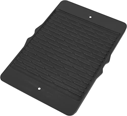 GriHero 7598 Cast Iron Grill Plate for Weber Spirit 300 Series, Plancha Grill Plate for Weber Spirit E-310 E-315 E-320 E-330 S-310 S-315 II E-310 II S-310, 44 x 30.7 cm BBQ Reversible Plate