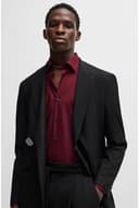 HUGO Mens Kenno Slim-fit Business Shirt in Cotton poplin - 6