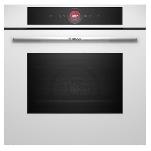 Bosch - Horno Multifunción, 60 cm, Serie 8, Electrónica TFT TouchControl, AirFry, Función Assist, Home Connect, Pirólisis, Blanco, HBG7741W1