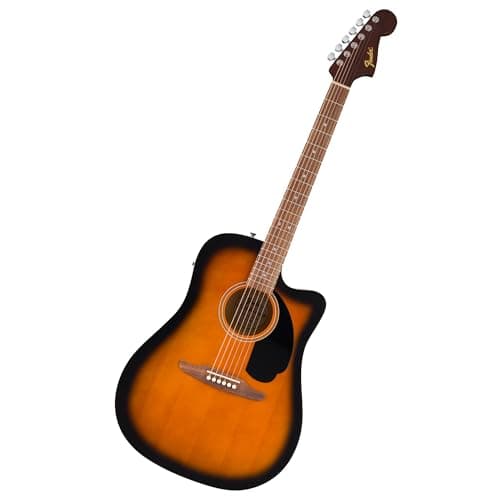 Fender CA Debut Redondo Dreadnought CE, Chitarra Acustica, Chitarra per Principianti, con garanzia di 2 anni, 2 Tone Sunburst