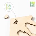 LASERO' Portachiavi Coppia Personalizzato in Legno - Portachiavi Casa Nuova Regali di Coppia Lui e Lei - Regalo Anniversario - 4