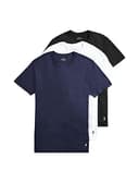 Polo Men's Ralph Lauren Slim Fit Wicking Crew Undershirts 3-Pack, Navy/White, White/Navy, Black/White - 3 Pack, XS - 1