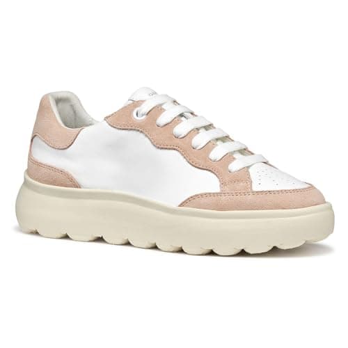 Geox - D SPHERICA EC4.1 A, Zapatillas Mujer, White/Nude,