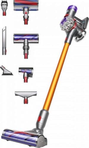 Dyson V8 Absolute Aspiradora Sin Cable, 115 AW, hasta 40 min de autonomía, Cepillo Motorbar Anti-enredos, Elimina Pelo de Mascotas, Cepillo con Suave Cabezal Giratorio, aspiradora de Mano y Suelo