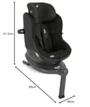 Joie i-Spin™ 360 seggiolino auto R129 i-Size, ISOFIX, rotazione a 360°, protezione dagli impatti laterali – dalla nascita ai 4 anni (40–105 cm), shale - 10