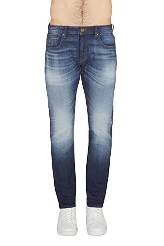 Armani Exchange Men's J13 Slim Fit Comfort Cotton Pants Jeans, Indigo Denim, W36
