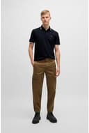 BOSS Mens Passertip Logo-Patch Slim-fit Polo Shirt in Stretch Cotton - 8