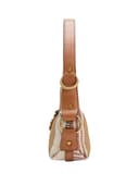 GUESS Schultertasche Camden Mini Shoulder Bag Cognac Multi braun - 4