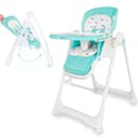 Twinly - Trona bebé Evolutiva Hamaca columpio multifunción Movity - Plegable, reclinable y ajustable con Reductor Arnés 5 puntos y Bandeja extraíble - 0m+ a 15kg - 1