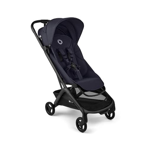 Bugaboo Butterfly 2 Passeggino Leggero da Viaggio Dimensioni Cabina, Portatile, Piegabile con Una Mano, con Seduta Reclinabile, Cestino Portaoggetti e Tracolla - da 6 Mesi a 4 Anni - Deep Indigo