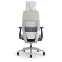 Steelcase Gesture Ergonomischer Bürostuhl mit 360° Armlehnen, 3D-Live Back Lumbalstütze, anpassbarer Kopfstütze Beige - 5
