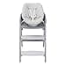 Chicco Crescendo - Silla reclinable para bebé con Dos Posiciones reclinables, Acolchado de algodón orgánico, extraíble y Lavable a máquina, con Barra de Juguetes para Colgar, hasta 9 kg, Color Gris - 3