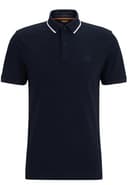 BOSS Mens Passertip Logo-Patch Slim-fit Polo Shirt in Stretch Cotton - 6