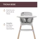 Chicco Zest Plus Trona evolutiva para niños de 6 meses a 40 kg, plegable y con asiento lavable, con acolchado incluido, cinturón de 5 puntos y bandeja extraíble, ligera y compacta - 3