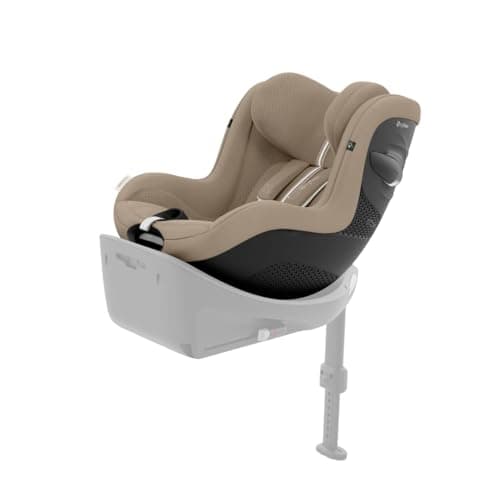CYBEX Gold Kinder-Autositz Sirona G i-Size Plus, Ohne Base, Ab ca. 3 Monaten bis 4 Jahre, Max. 19 kg, 61 - 105 cm (Ab Geburt / 40 cm mit Neugeboreneneinlage), Almond Beige
