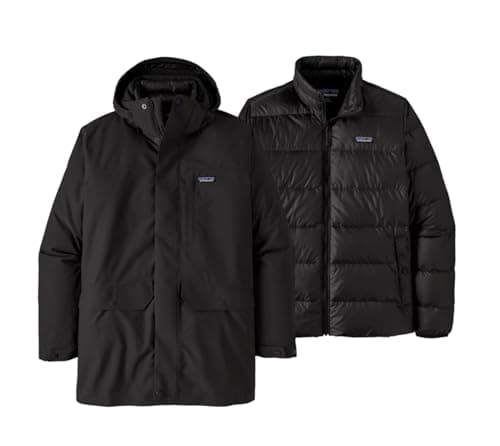PATAGONIA Men's m's Three 3-in-1 Parka Jacket, Black, S