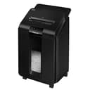 Fellowes AutoMax 100M, Destructora trituradora de Papel, Mini Corte (DIN P-4), destruye hasta 100 Hojas de Manera automática (10 manualmente), tritura Grapas, Tarjetas de crédito y Clips, Color Negro - 1
