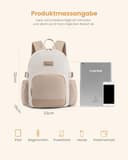 LOVEVOOK Rucksack Damen Klein, 11 Zoll Elegant Cityrucksack Kleiner mit großem Fach für Trinkflaschen, Mini Casual Daypack Backpack Women Modern Wasserdicht für Reisen Schule Arbeit Teenager Kinder - 4