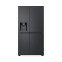 LG GSLE91EVAC Side by Side Kühlschrank, Klasse C, 628 L, Multi-Door Kühlschrank mit Gefrierfach, Eis-, Crushed Ice- Wasserspender mit UVnano, Total NoFrost, Smart Inverter Kompressor, Wi-Fi - 1