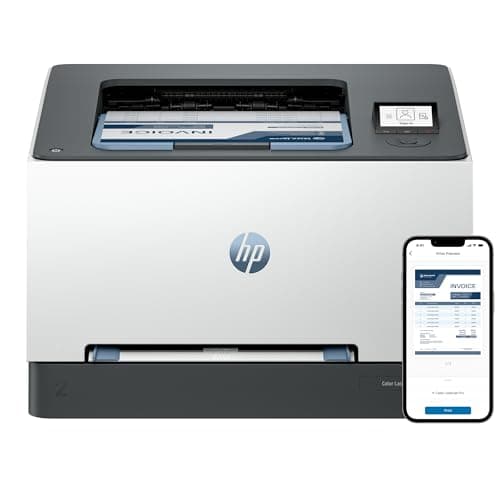 HP Color LaserJet Pro 3202dw 499R0F, Impresora Laser A4 a Doble Cara automática (25 ppm, Wi-Fi de Banda Dual, Wi-Fi Direct, USB 2.0, Procesador 1,2 GHz, Memoria 256MB, Smart App) Blanca y Azul