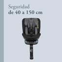 Inglesina Halley Pro, Negro, Silla de Coche Giratoria 360° ISOFIX, de 0 a 12 Años (40-150 cm), Reclinable y Transpirable, Homologada ECE R129/03 - 2