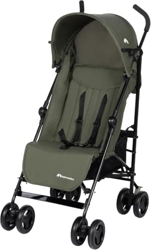 Bebeconfort Rainbow Passeggino Leggero e Reclinabile, Pieghevole Chiusura ad Ombrello, Passeggino da Viaggio Maneggevole e Compatto, 6 mesi - 4 anni, Fino ai 22 kg, colore Mineral Green