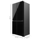 Cecotec Frigorifero Americano 4 Porte Bolero CoolMarket 4D 436 Black Glass E. 436L, Cross Door, Inverter Plus, NoFrost, Metal Cooling, Fast Cooling/Freezing, Classe E, Multi Airflow, Vacanza - 2