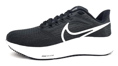 NIKE Women's Nike Air Zoom Pegasus 39 Sneaker, Black White Dk Smoke Grey, 6 UK