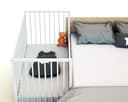 Webaby - Lettino neonato Cosleeping 60x120 cm LIO | Bianco | Legno massiccio | Dalla nascita | Regolabile in altezza | Letto a doghe o letto Cododo | Rete a doghe - 6