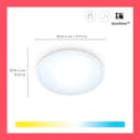 Philips - Plafon led Wiz 14W 1300 LM 250mm Marco Blanco EDM 93550 - 2