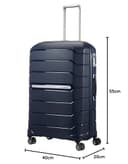 Samsonite Flux - Spinner S, Bagaglio a mano espandibile, 55 cm, 37/44 L, Blu navy (Navy Blue) - 8