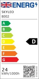 SKYLEO Lampada da Scrivania LED, Doppia Testa -Telecomando, 2400 LM, 24W, 5 Modi di Temperatura, Dimmerabile -Temp & Mem, Facile Installare - Per Ufficio, Letture - Nero - 15