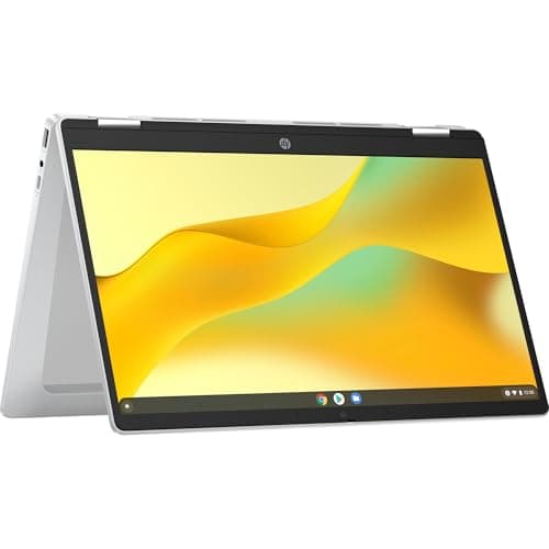 HP Chromebook x360 14b-cd0001sl, Intel Celeron N100, 4GB RAM LPDDR5, eMMC da 128GB, Display Touch da 14" FHD, SVA, Antiriflesso, Scheda grafica Intel Integrata, Wi-Fi, ChromeOS, Webcam HD, Argento