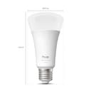 Philips Hue Bombilla LED Inteligente A67, White and Color Ambiance, Luz Blanca y de Colores, E27, 11,8W, Regulable 1000-20.000 K, 1600 lm, Alexa, Google Assistant y Apple Home, Pack de 1 - 10