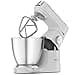 Kenwood Titanium Chef Baker XL, Kitchen Machine with K-Whisk, Stand Mixer with Kneading Hook, Whisk and 5L Bowl, KVL65.001WH, Power 1400W, White - 1