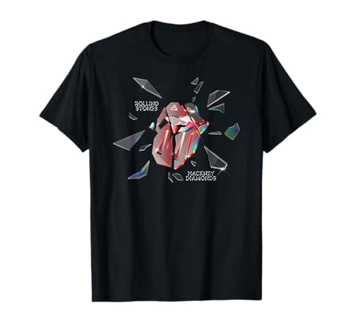 Official The Rolling Stones Hackney Diamonds Rock Band Logo T-Shirt
