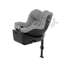 CYBEX Gold Kinder-Autositz Sirona G i-Size Plus, Ohne Base, Ab ca. 3 Monaten bis 4 Jahre, Max. 19 kg, 61 - 105 cm (Ab Geburt / 40 cm mit Neugeboreneneinlage), Stone Grey - 9