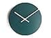 24cm Minimalist wall clock without numbers for living room in many colors as teal No ticking wood modern design round tiny silent office numberless clocks Small wooden quiet home wallclock - 1