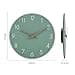 Reloj de pared silencioso sin tictac, 30,5 cm, grande, moderno, de madera, verde, vintage, retro, rústico, para niños, cocina, dormitorio, ducha, exterior, jardín, oficina, sala de estar - 3