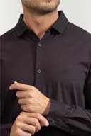 Armani Exchange Men's Cross Gender, Long Sleeve Classic Fit Side Logo, Shirt, Blue, L, deep Navy, L - 4