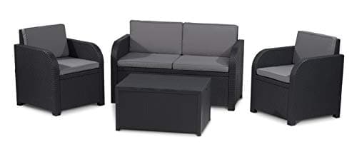 Keter Modena Lounge Set, Mobili da Giardino, Grafite