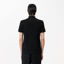 Lacoste Herren Polo-Shirt Kurzarm PH4012, Männer Polo-Hemd,2 Knopf,Slim Fit,Schwarz,6 - 6