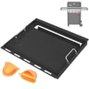 Full Size Griddle Insert with Handles for Weber Spirit 400 Series(2025 Models), Flat Top Grill Insert Replacement Parts for Weber Spirit E425 S425 E435 EP425 EP435(2025), Non-stick Carbon Steel, Black - 1