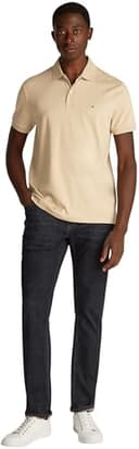 Tommy Hilfiger Men Liquid Cotton REG Seasonal Polo MW0MW39994 S/S Polo, Khaki, M - 4